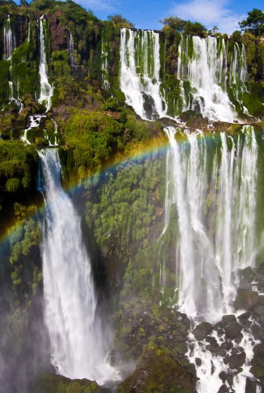 Rainbow And Iguazú Falls